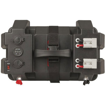 Battery Box with Voltmeter 2x USB Charger and Anderson Plugs - 0