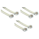 RJ12 6 Position 6 Conductor Plug to Plug Cable-2