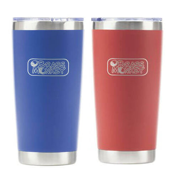 Brass Monkey Stainless Steel Push Lid Cup (590mL) - 0