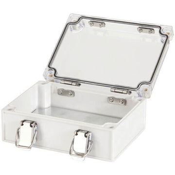 Plastc Box Enclosure with Clear Cover (175x125x75mm) - 0