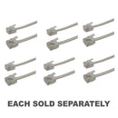 RJ12 6 Position 4 Conductor Plug to Plug Cable-1