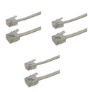 RJ12 6 Position 4 Conductor Plug to Plug Cable-3