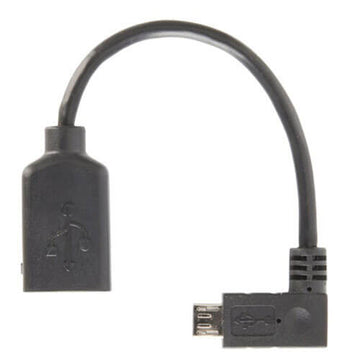 USB Type-A Socket to Micro Type-B Plug Cable 150mm - 0