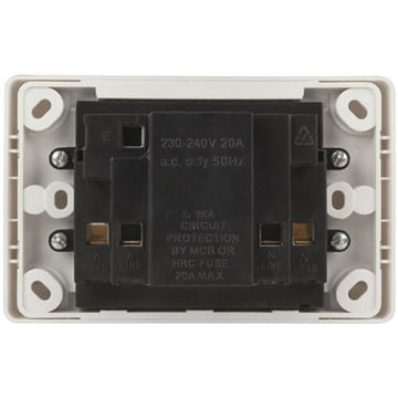 Powertech RCD Protected Double GPO Mains Socket 10A - 0