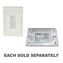 Brush Cable Entry Wall Plate (White)-1