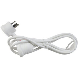 Piggyback Plug Mains Extension Cable 240V 10A (White) - 0