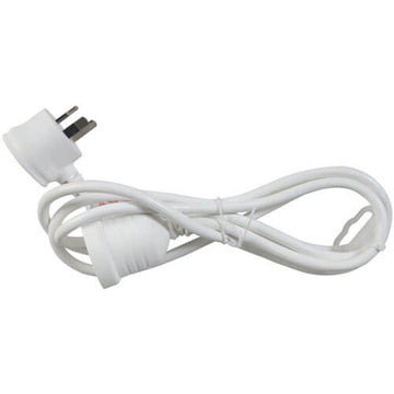 Piggyback Plug Mains Extension Cable 240V 10A (White) - 0