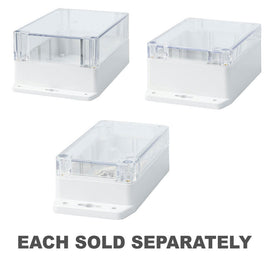 Polycarbonate Clear Lid Enclosure with Flange