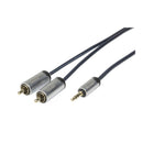Concord 3.5mm Stereo Plug to 2 RCA Plugs-4