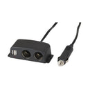 2-Way Splitter Cigarette Adaptor with USB Ports (12V)-1