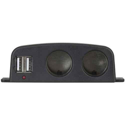 2-Way Splitter Cigarette Adaptor with USB Ports (12V)