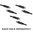 TV Coaxial Plug to Socket Cable (Black)-1