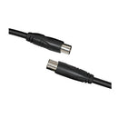 TV Coaxial Plug to Socket Cable (Black)-3