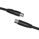 TV Coaxial Plug to Socket Cable (Black)-6