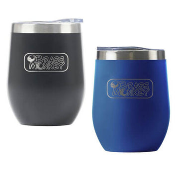 Brass Monkey Stainless Steel Cup with Lid (350mL) - 0