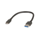 USB 3.0 Type-A Plug to Type-C Plug Cable 150mm-1