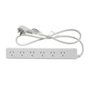 6-Way Mains Powerboard White (240V)-1