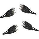 3 RCA Plugs to Plugs Audio Visual Connecting Cable-2