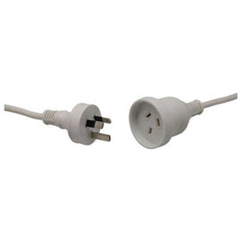 Mains Extension Cable with Flange 240V 10A (2m) - 0