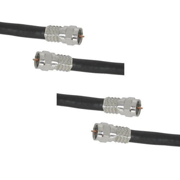 High Quality RG6 Quad Shield Cable (Black) - 0