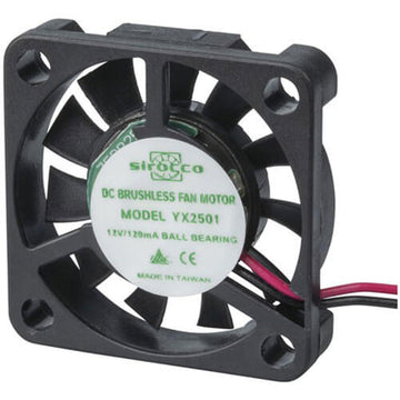 Sirocco Wire Ball Bearing Fan (12VDC) - 0