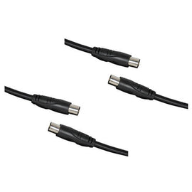 TV Coaxial Plug to Plug Cable (Black) - 0