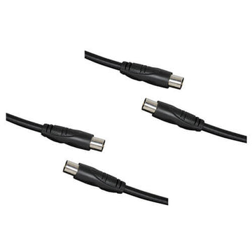 TV Coaxial Plug to Plug Cable (Black) - 0