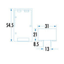 PC Mount Battery Holder 9V-2