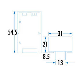 PC Mount Battery Holder 9V - 0