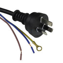 3 Pin Mains Plug to Bare Wires 1.8m-2