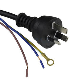 3 Pin Mains Plug to Bare Wires 1.8m - 0