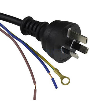 3 Pin Mains Plug to Bare Wires 1.8m - 0
