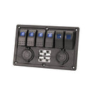Illuminated Switch Panel With USB & Battery Plugs-3