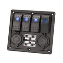 Illuminated Switch Panel With USB & Battery Plugs-4