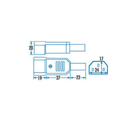 IEC Line Male Power Plug - 0