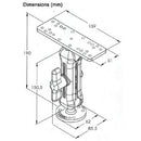 Aluminium Double Ball Joint Arm Universal Mount-2
