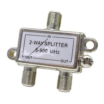 TV Splitter with Power Pass F Connectors Die Cast - 0