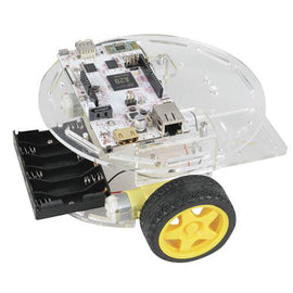 DC Geared Motor with Rubber Wheel - 0