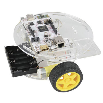 DC Geared Motor with Rubber Wheel - 0
