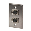 Stainless Steel Wall Plate Female XLR Socket-4