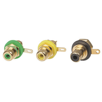 RCA Panel Mount Socket (Gold) - 0