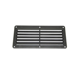 Plastic Rectangular Louvre Vent (Black) - 0
