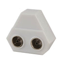 Plastic 2-Way Indoor Splitter (White)-1