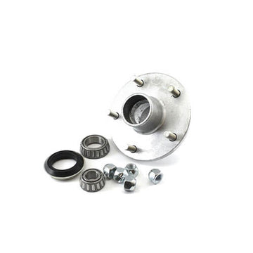 Hub with Bearings Cover Seal & Nuts - 0