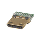 Pre-mounted HDMI Plug with Solder Pads (Mini)-1