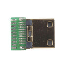 Pre-mounted HDMI Plug with Solder Pads (Mini)-3