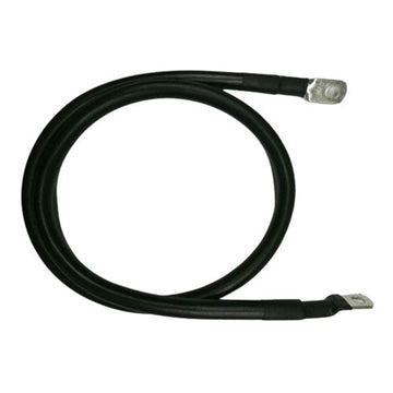 0-Gauge Tinned Battery Power Lead (Black) - 0