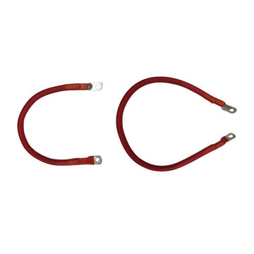 0-Gauge Tinned Battery Power Lead (Red) - 0
