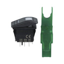 SPDT Dual Rocker Switch with Labels and Cover-4
