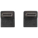 Right Angle Plug to Socket Display Port Adaptor